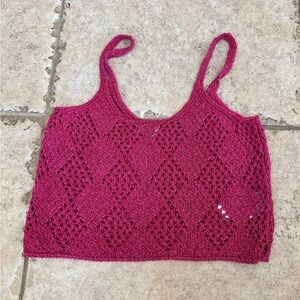 Free People Crochet Crop Top